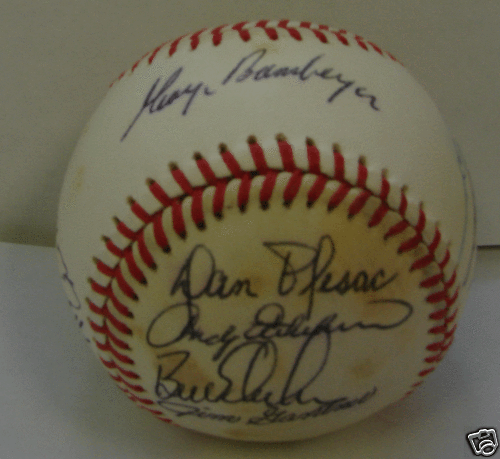 1986 MILWAUKEE BREWERS - Team signed ball 21 Autograph PSA Paul Molitor Sveum - Picture 1 of 2