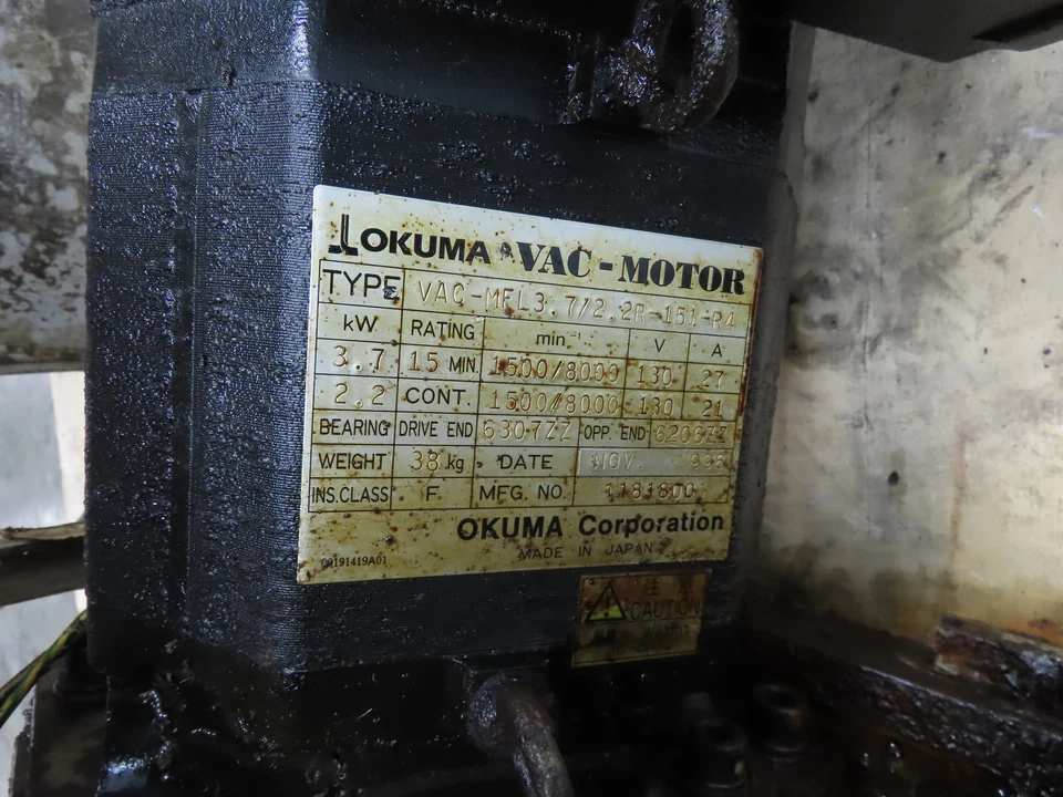 Torno CNC Okuma LU-15 12 posiciones torreta cambiador de herramientas VAC-MFL3.7/2.2R-151-R4 Foto 3 de 4