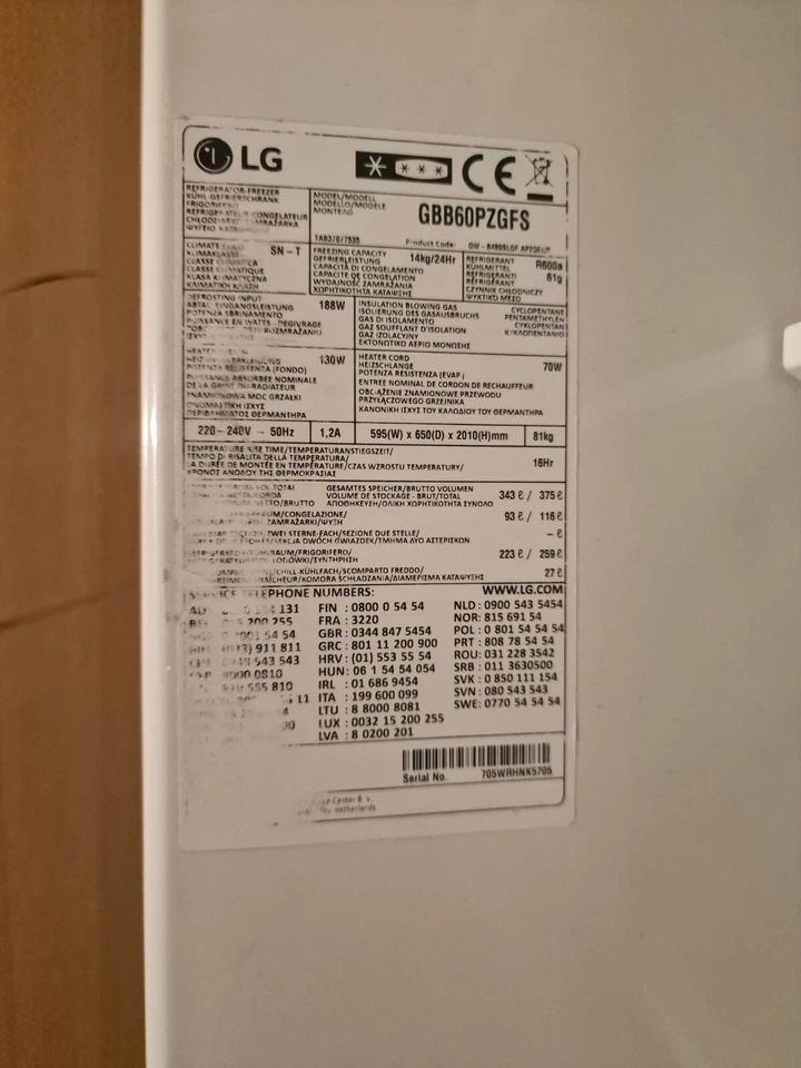 frigorífico lg a+++ - Imagen 2 de 4