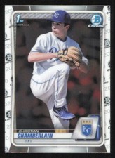 2020 Bowman Chrome CHRISTIAN CHAMBERLAIN Baseball card KANSAS CITY ROYALS