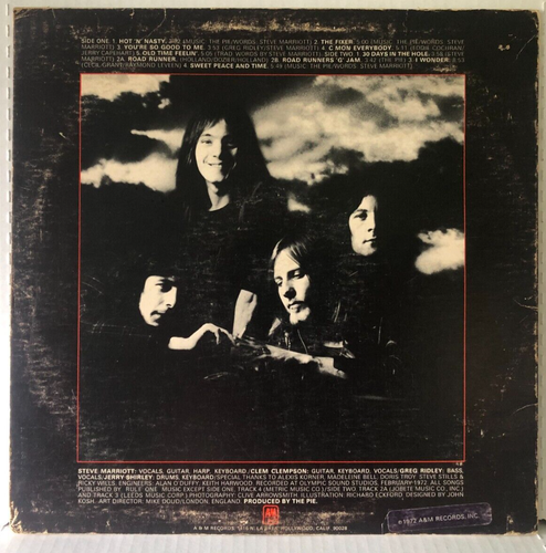 Humble Pie SMOKIN' Original 1972 A&M VG COVER ONLY NO RECORD $2 CLEARANCE - Imagen 2 de 3