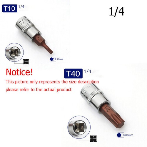 Hex Torx Star & Spline BIT Socket Set 3/8" & 1/2"dr Long & Short Reach Allen Key - Picture 5 of 11