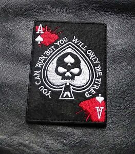 Patch Squad Men/'s Red Ace of Spade Death Dead Man Punisher Morale Patch