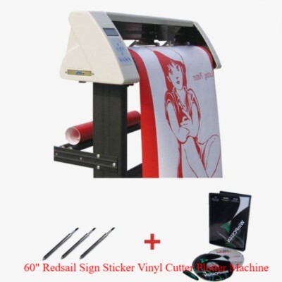 With Contour Cut Function 60'' Redsail Sign Sticker Vinyl Cutter Plotter Machine
