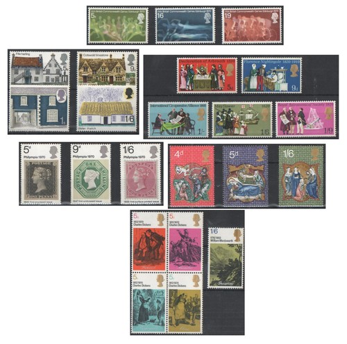 1970 Royal Mail Commemorative Sets MNH. Sold separately & as full year set. - Picture 8 of 8