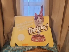 Vintage Purina Thrive Cat Food Cardboard Display
