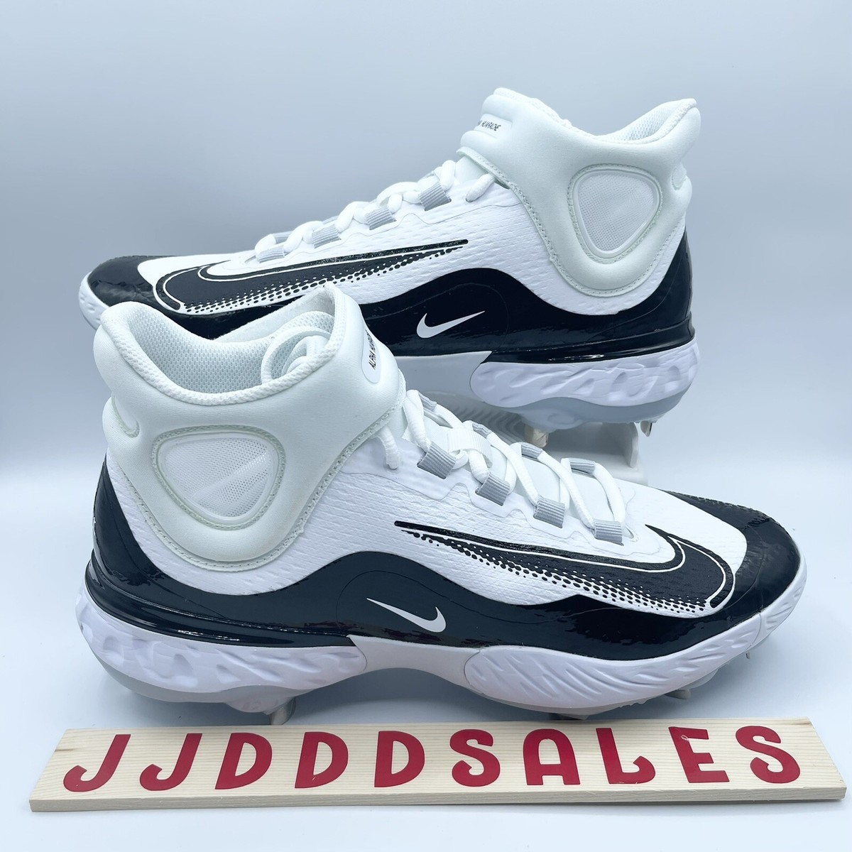 Nike Alpha Huarache Elite 4 Mid Baseball Cleats White Tint FD2744