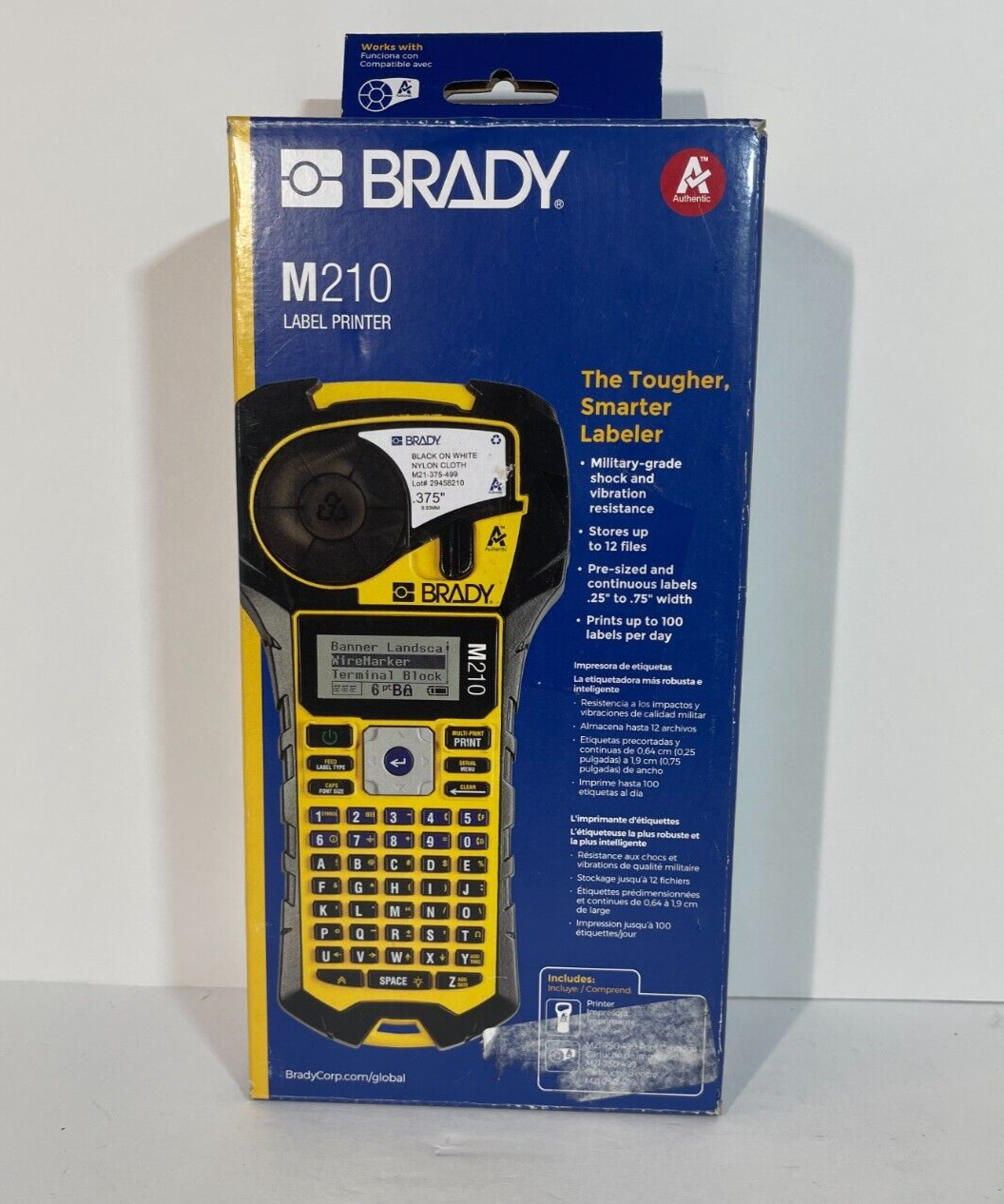 Brady M210 Label Printer .375" NEW OPEN BOX 888434559475 eBay