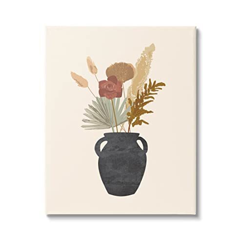 Contemporary Mixed Botanical Herbs Canvas Wall Art, Design by Jess Bruggink