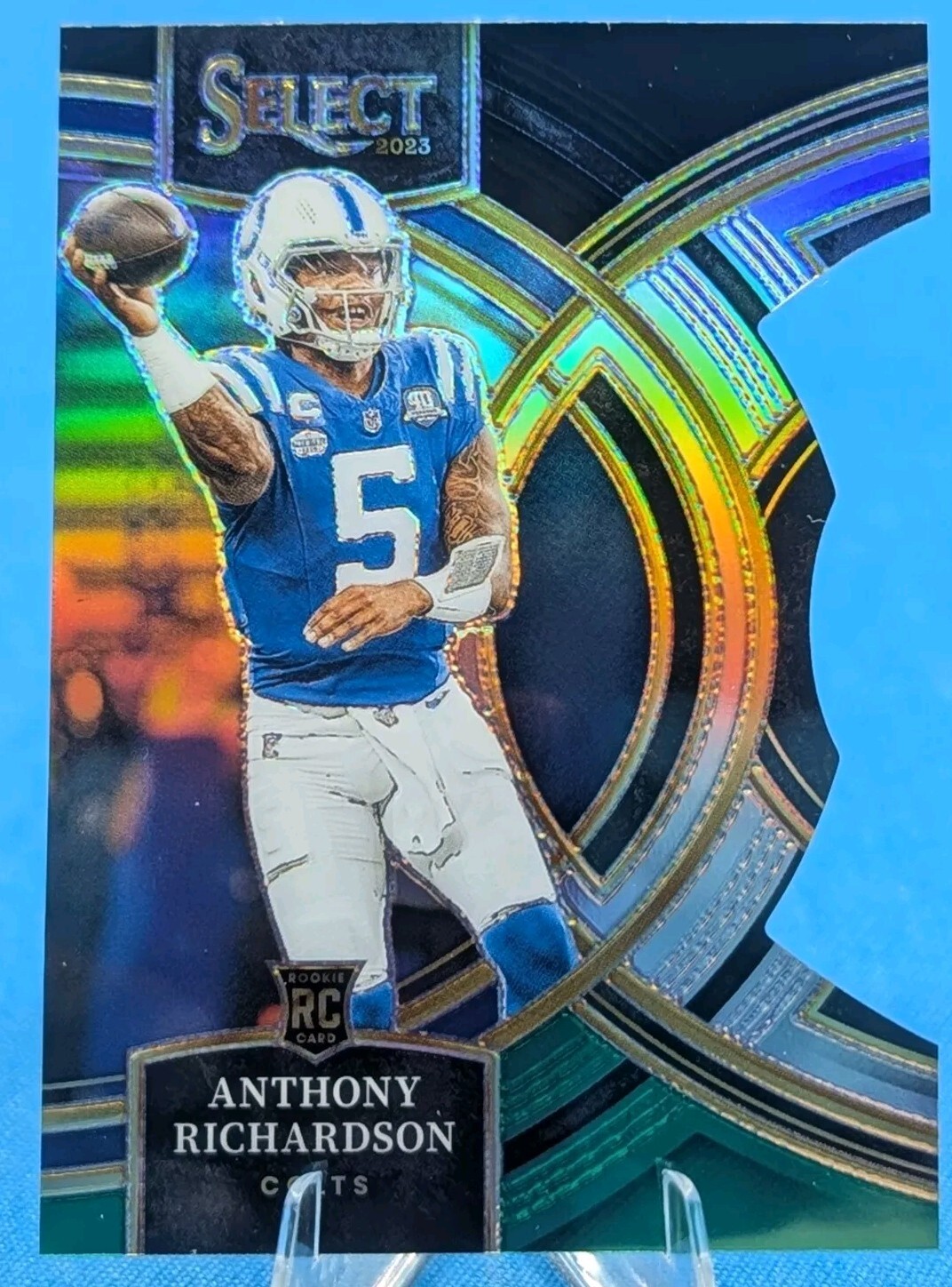 2023 Select - Premier Level Black & Green Die-Cut #117 Anthony Richardson (RC)