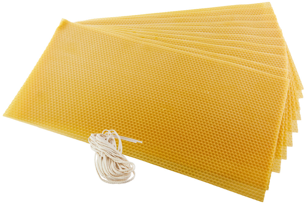 10 SHEETS 100% PURE USA BEESWAX CANDLE MAKING BEE WAX ARTS C