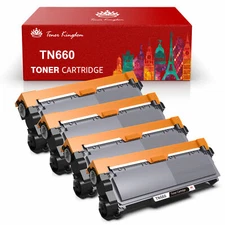 4x TN660 High Yield Toner Cartridge for Brother tn630 MFC-L2700DW HL-L2380DW