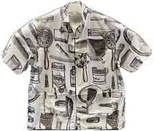 New "Master Barber" Pro Barber Jacket By Luxor PRO - XXL WHITE/BLK Vintage Look