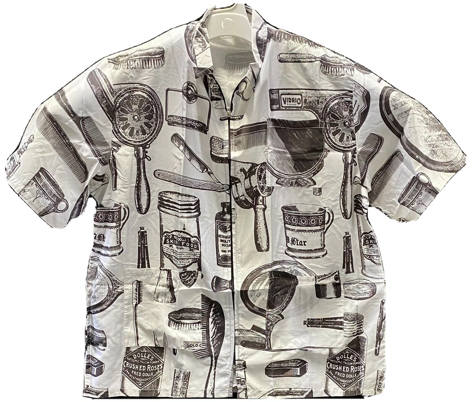 New "Master Barber" Pro Barber Jacket By Luxor Pro XL WHITE/BLK - (READ)