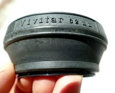 Vivitar 62mm Lens Rubber Hood shade double threaded for telephoto zoom
