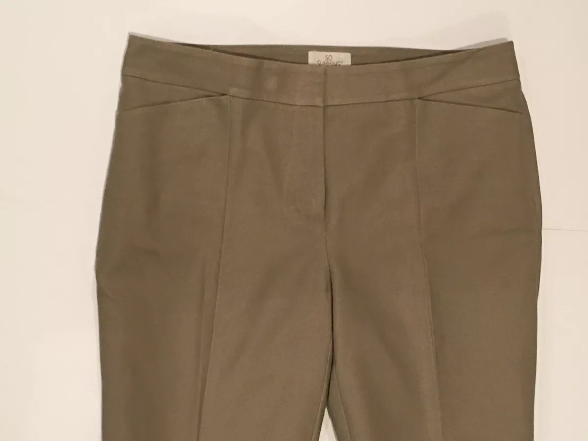 CHICO'S 00 Tan Khaki Pants Casual Work Chicos Size 00 Chico / 2 Womens