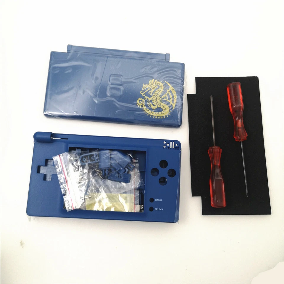 NDSL Blue Dragon Full Housing Shell Case+Buttons Kit for Nintendo DS Lite - Image 4 of 4