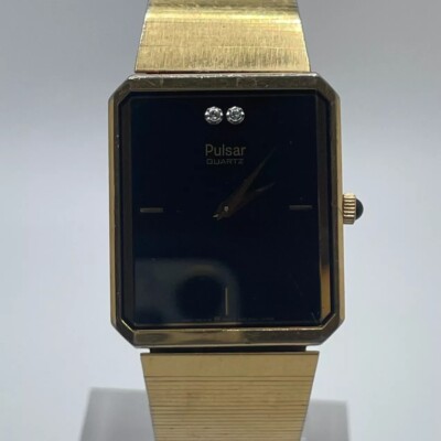 Pulsar Womens Watch V250-5240 Vintage 26mm Case Quartz Two Hands Analog