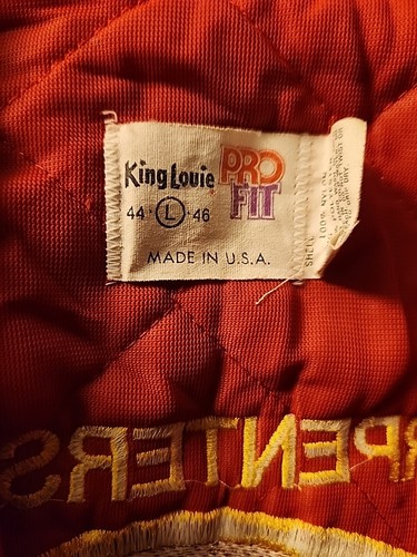 Vintage United Brotherhood of Carpenters Union Jacket Mens, L, Cedar Rapids IA - Picture 5 of 6