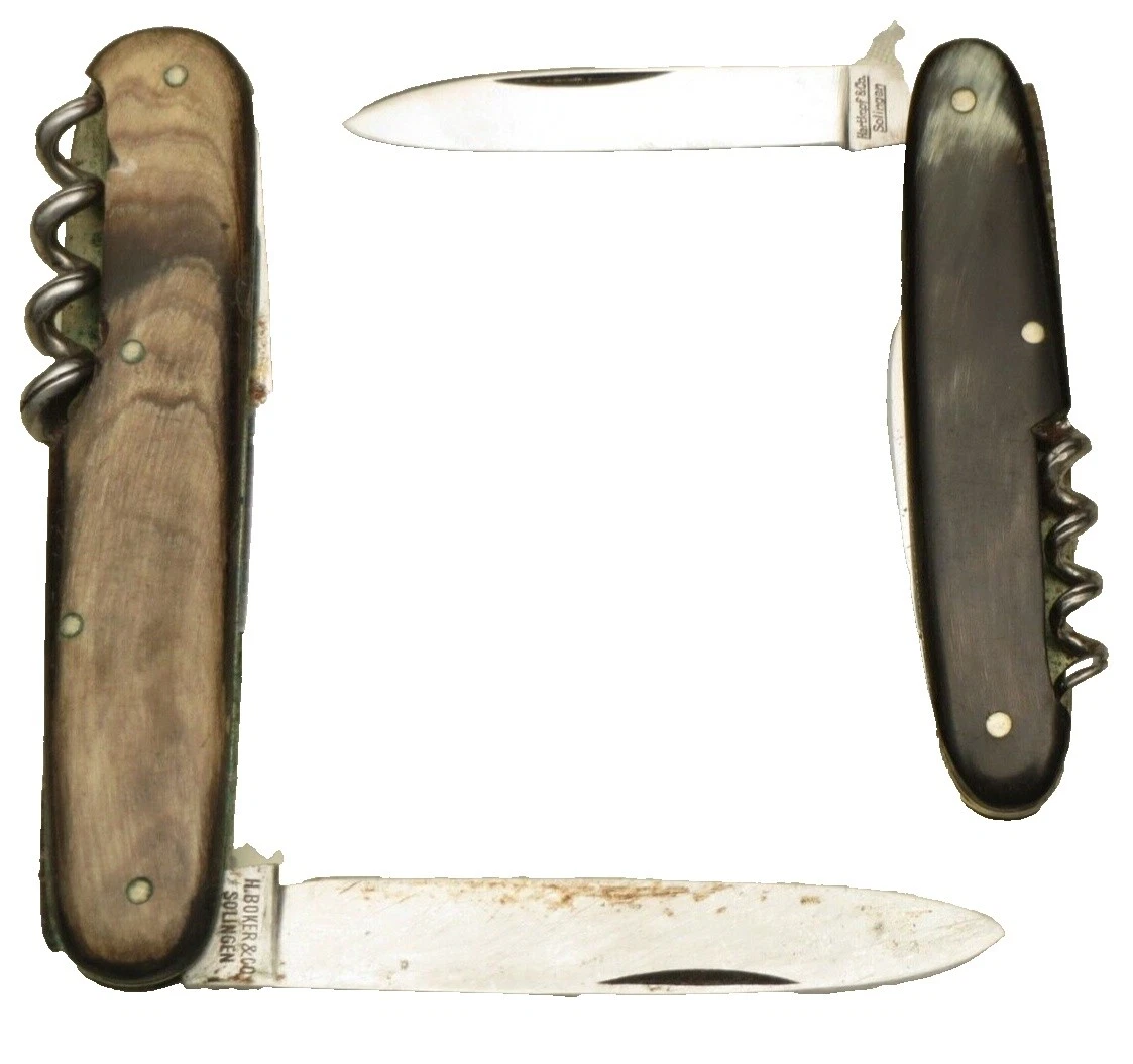 Cabo de Chifre Solingen Canivete Cartões antigos canivetes industrializados