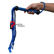 Premium Real Cowhide Leather Cat O' Nine Tails Flogger – Handcrafted BDSM Whip