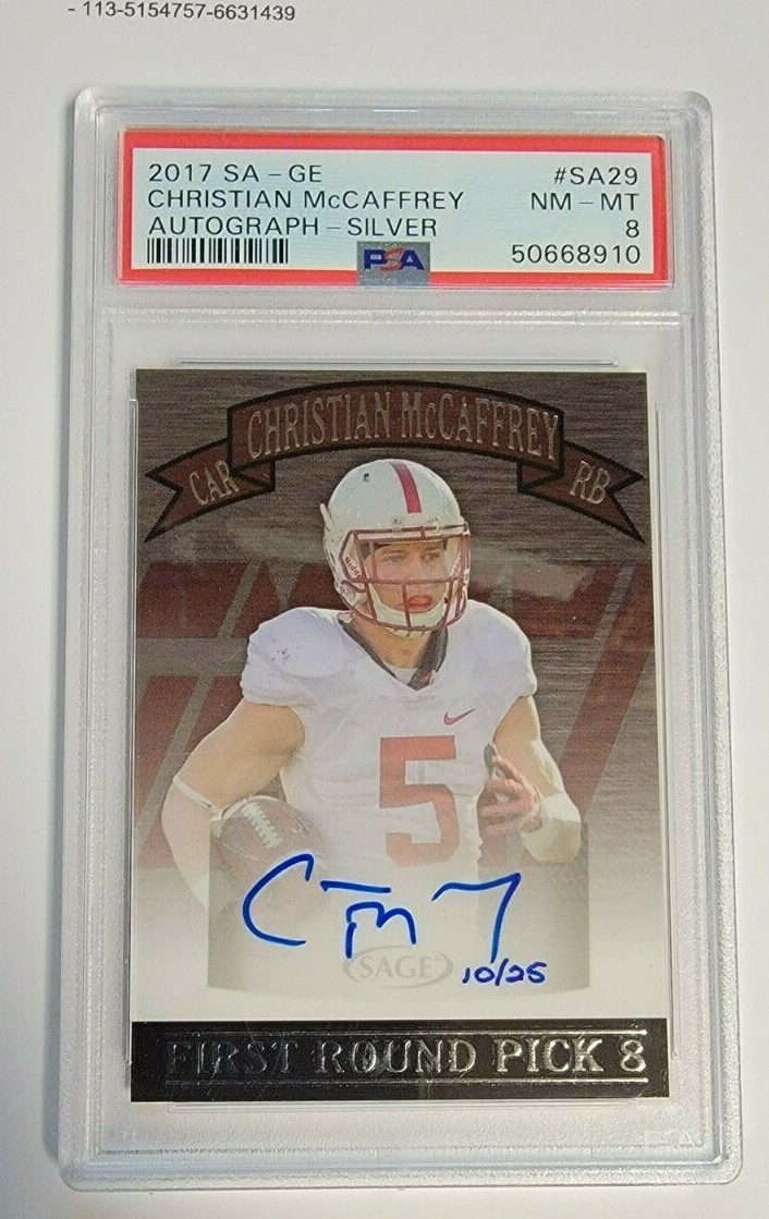 Christian McCaffrey SA-GE Autograph #SA29 Silver