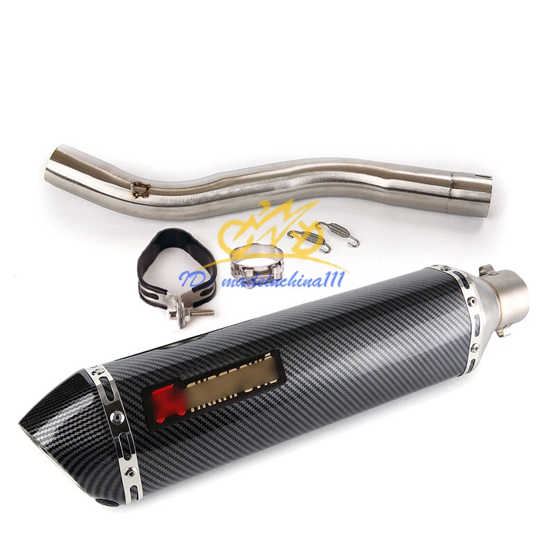 For Honda CBR600F4i 2001-2007 Slip On Mid Link Pipe Exhaust Muffler Tips 470mm - Image 4 of 4