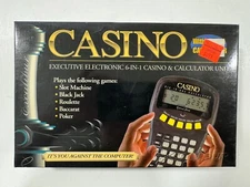 Excalibur Executive Electronic Casino Calculator 6-in-1 Handheld Game
