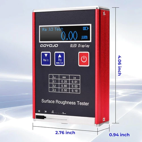 Surface Roughness Tester Roughness Gauge Meter GSR710 Rz/Rt Ra/Rq 0.05~15.0μm - Picture 6 of 6