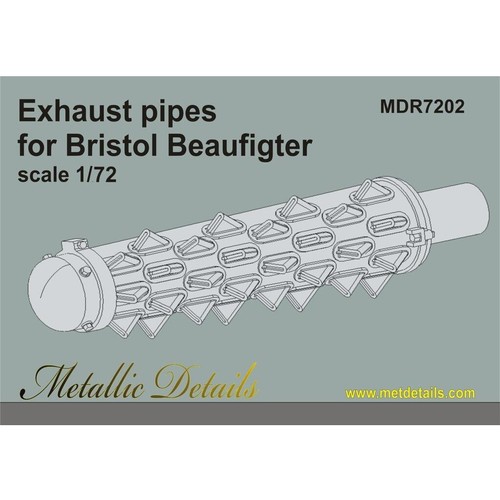 Bristol Beaufighter. Exhaust pipes Metallic Details MDR7202 Scale model kit 1:72 - Picture 5 of 24