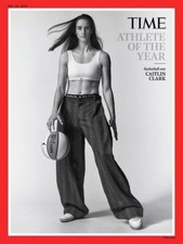 CAITLIN CLARK TIME Magazine 2024 Athlete of t...