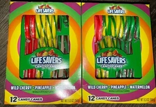Life Savers ~ Candy Canes Christmas 5.3 oz 24-Canes ~ 2-Pack ~ 05/2027