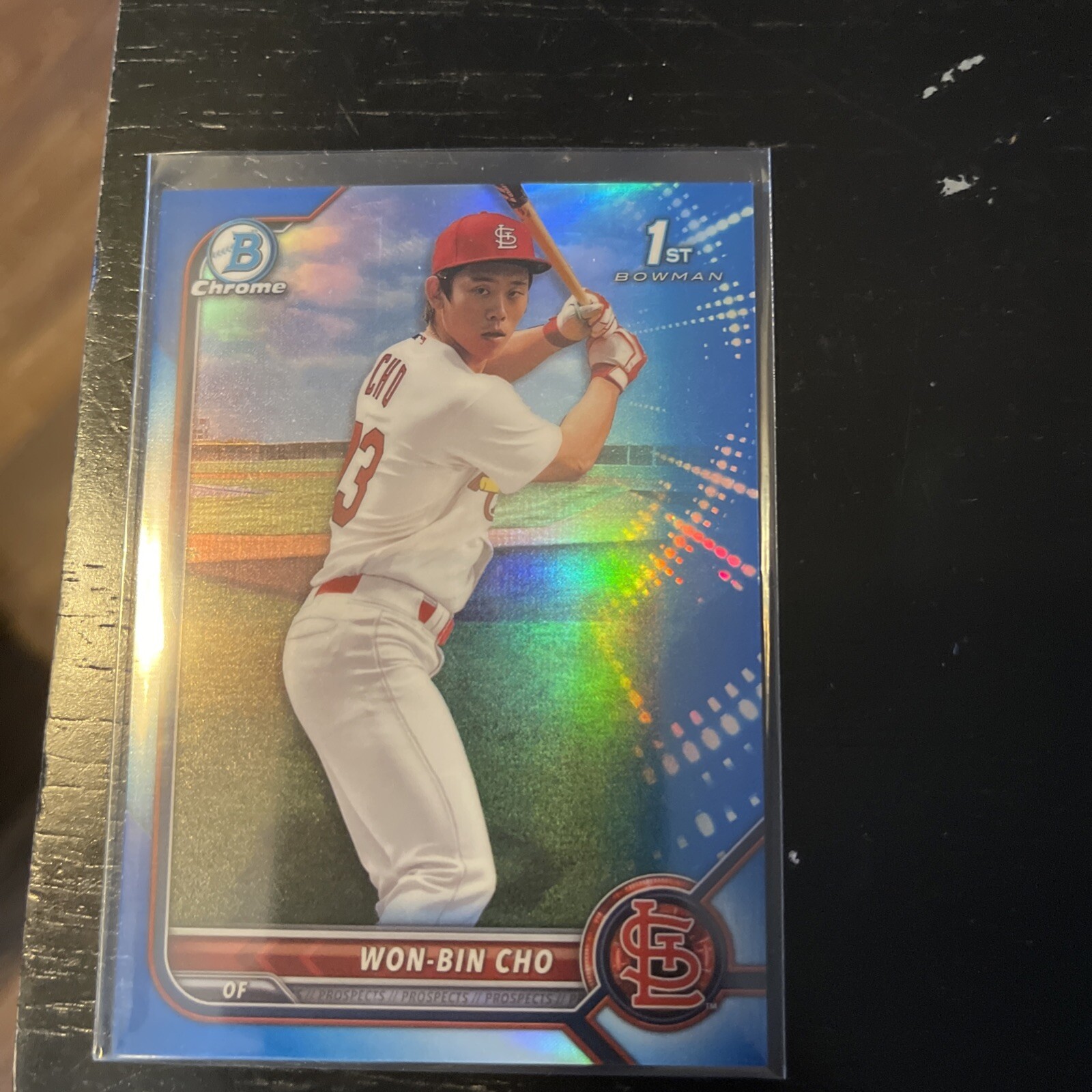 2022 Bowman Chrome - Prospects Blue Refractor #BCP-154 Won-Bin Cho /150 (RC)