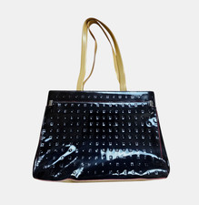Arcadia Patent Leather Shoulder Tote Bag Carr...