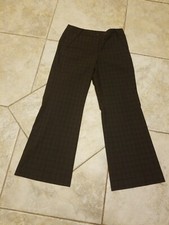 WOMEN'S NINE WEST SLOUCHY CINDI BROWN BLACK GREY STRIPED PANTS/SLACKS SIZE 6
