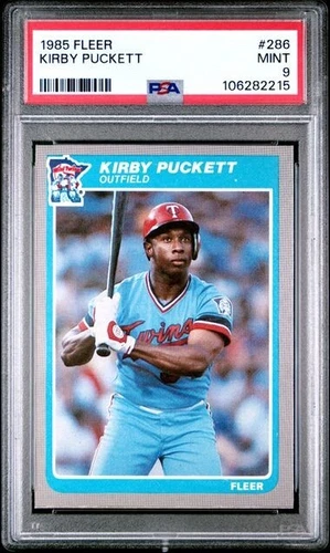1985 Fleer Baseball Kirby Puckett RC #286 PSA 9