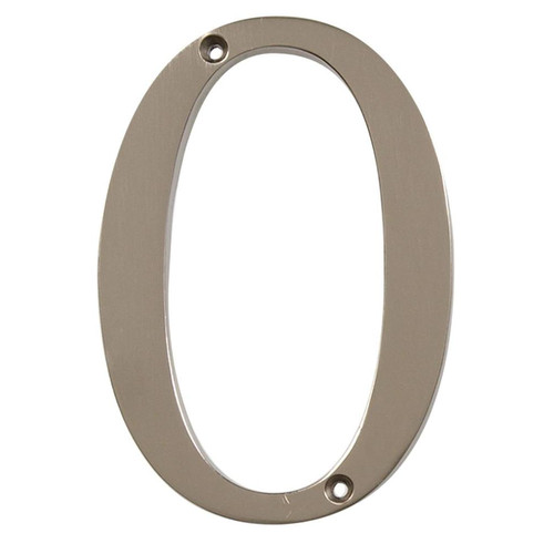 Hillman Distinction 843320 4-Inch Brushed Nickel Flush-Mount House, Number 0