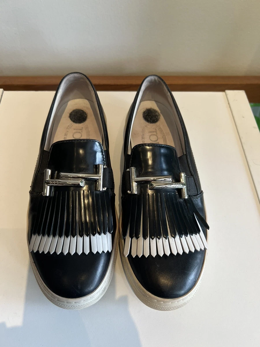 Tod's Fringe Black Flats for Women for sale | eBay