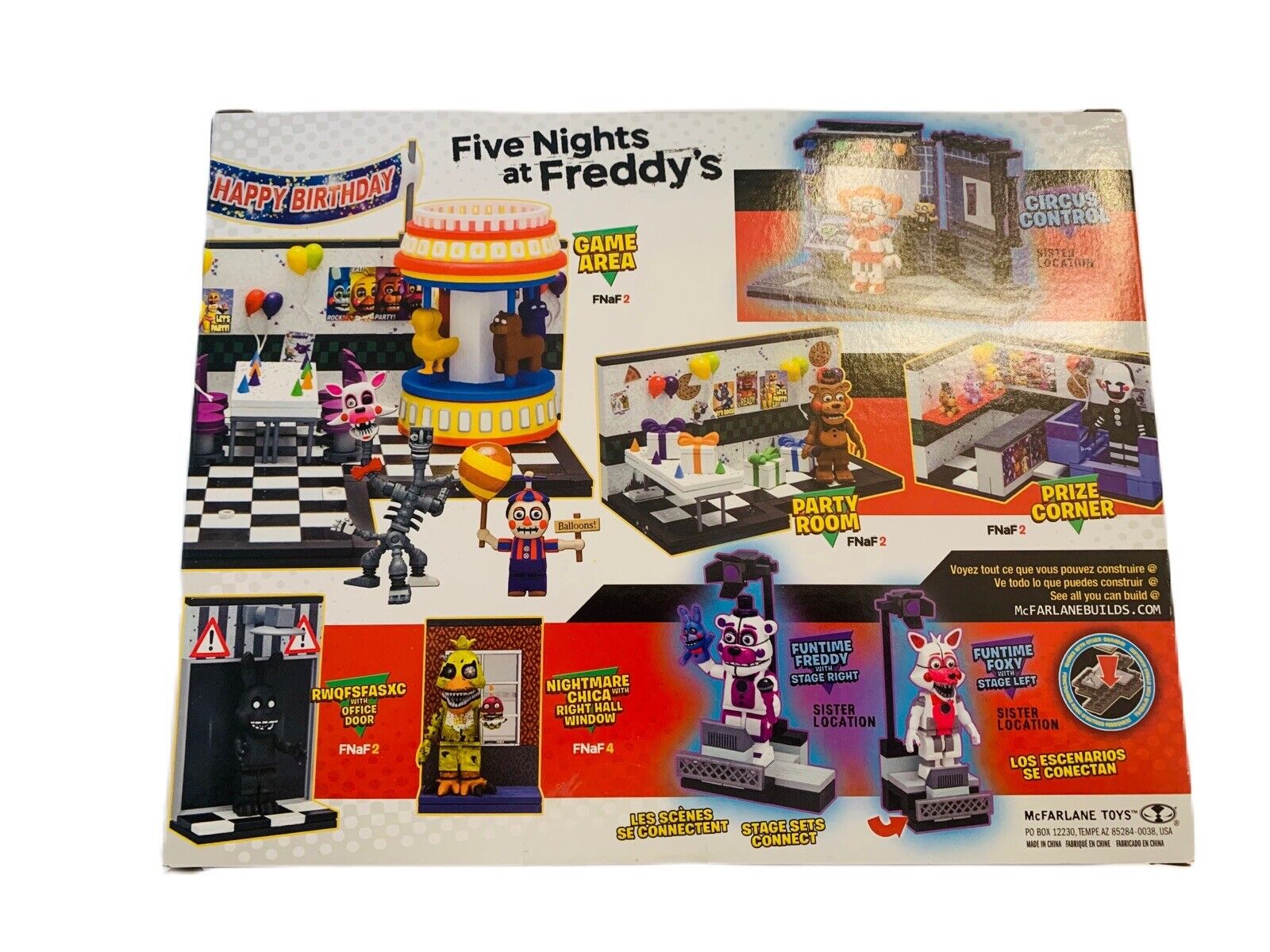 Five Nights at Freddy's MCS - Medium Sets 2 - Parts & Services Construction  Play Set , 209 Pieces 