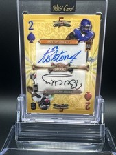 2024 Wild Card Ashton Jeanty / Bucky Irving Dual Auto 1/1 RC GOLD Rare WOW
