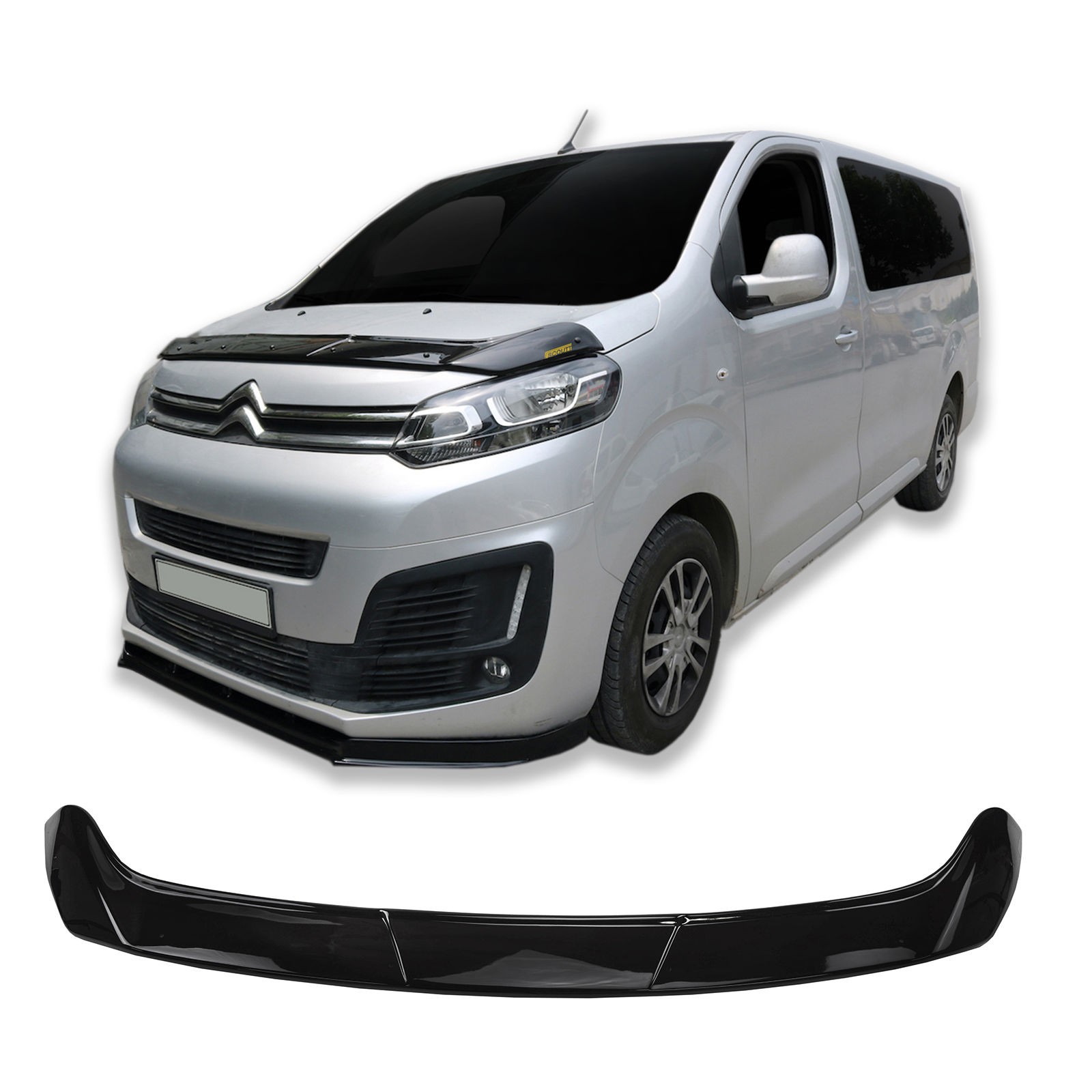 Déflecteur protection capot Citroen Jumpy 2016-2026 bâche Scoutt