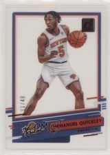 2020-21 Panini Clearly Donruss The Rookies Red 11/49 Immanuel Quickley #6 02ez