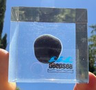 Rare 1970s Deepsea Ventures Polymetallic Nodule Lucite Paperweight Presentation — photo 4