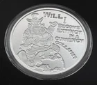 2016  Fat Sam Reverse Proof Silver Shield 1 Troy oz .999 Silver Round BOX & COA