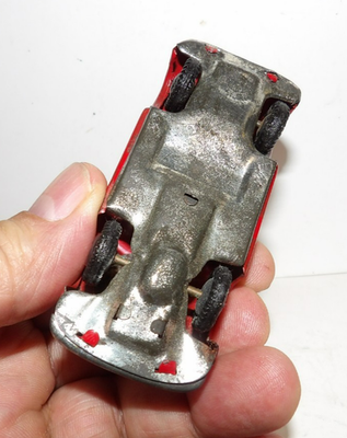 VTG 1950s60s Marx Toys Japan Small Tin Friction Sportscar Car Red