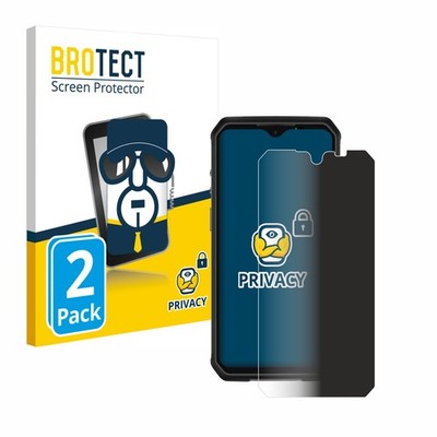 2x Blickschutz Folie für Ulefone Armor 9 Displayschutz Privacy