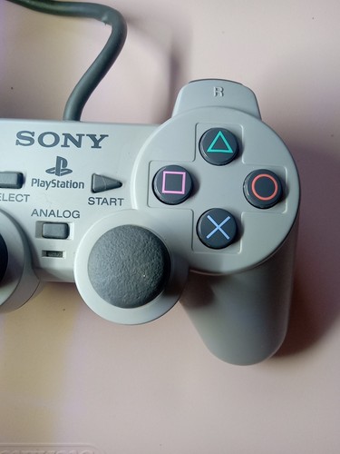 Official Sony PlayStation 1 Dual Shock Analog OEM Controller SCPH-1200 TESTED. - Picture 3 of 11