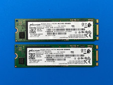 Lot of 2 - 512GB SATA III M.2 2280 SSD Micron 1300 MTFDDAV512TDL 90-99% Health