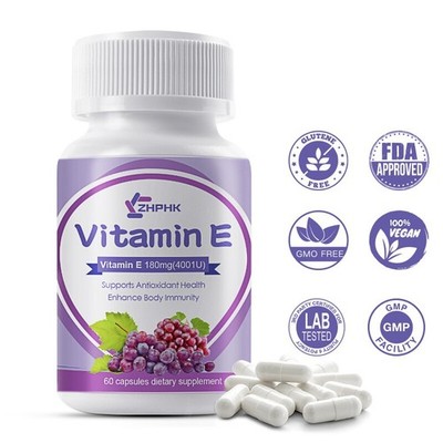 Vitamin E capsules help prevent wrinkles tighten the skin promote joint health