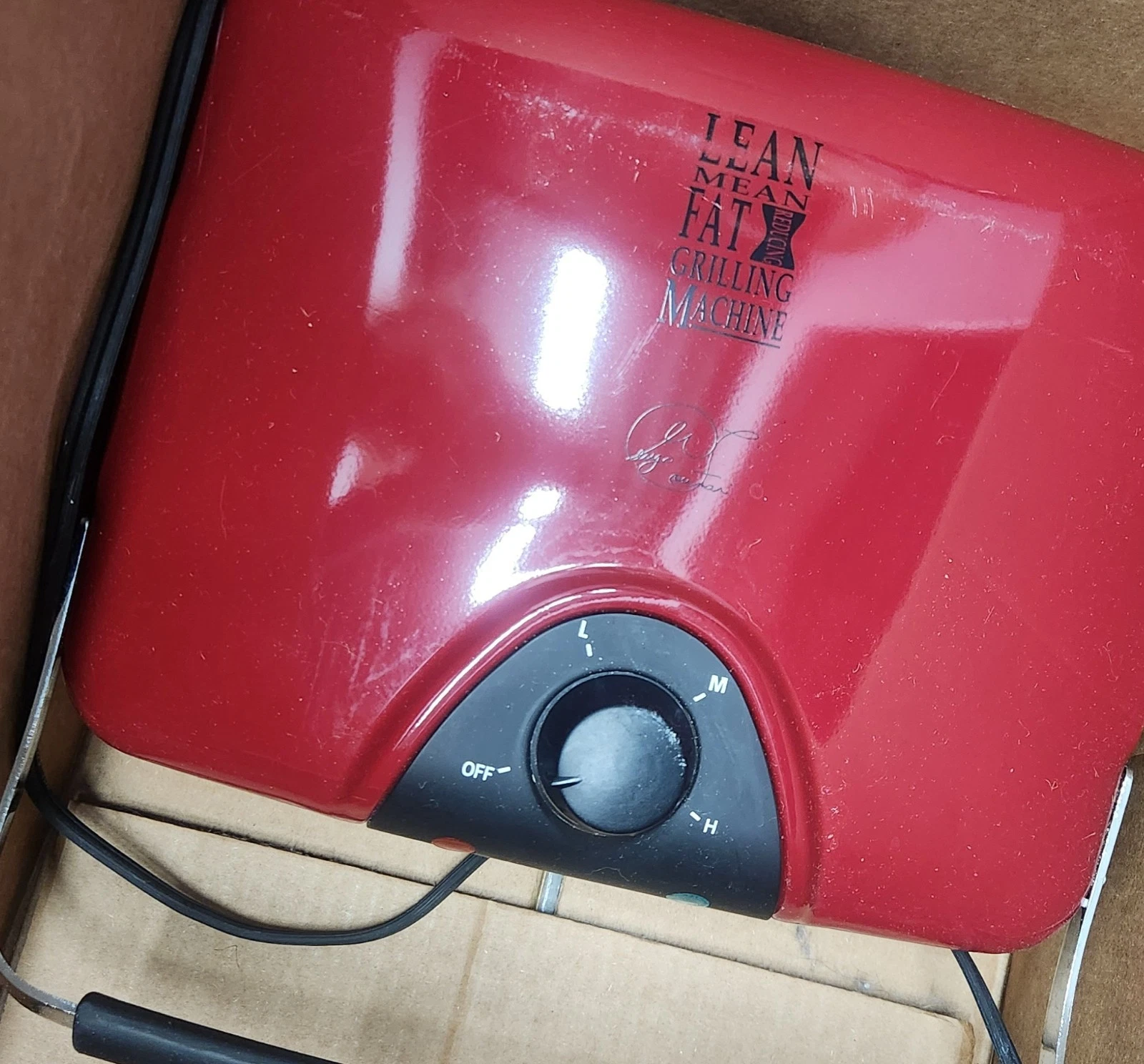 George Foreman Red Lean Mean Grill Machine